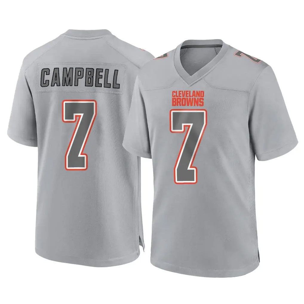 Ncoe C.Browns #7 Tyson Campbell Player Gray Atmosphere Fashion Game Stitched Jerseys