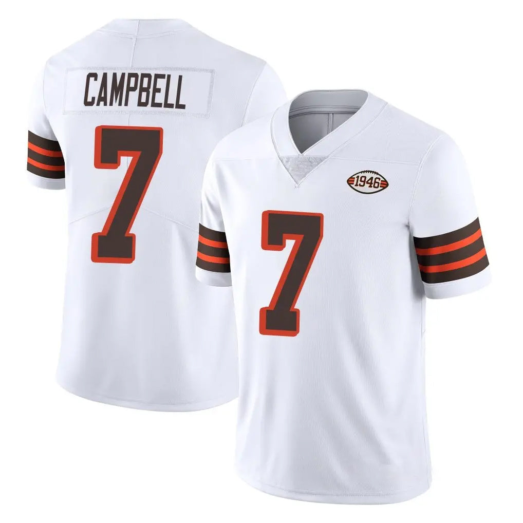 Ncoe C.Browns #7 Tyson Campbell Player White Limited  Vapor 1946 Collection Alternate Game Stitched Jerseys