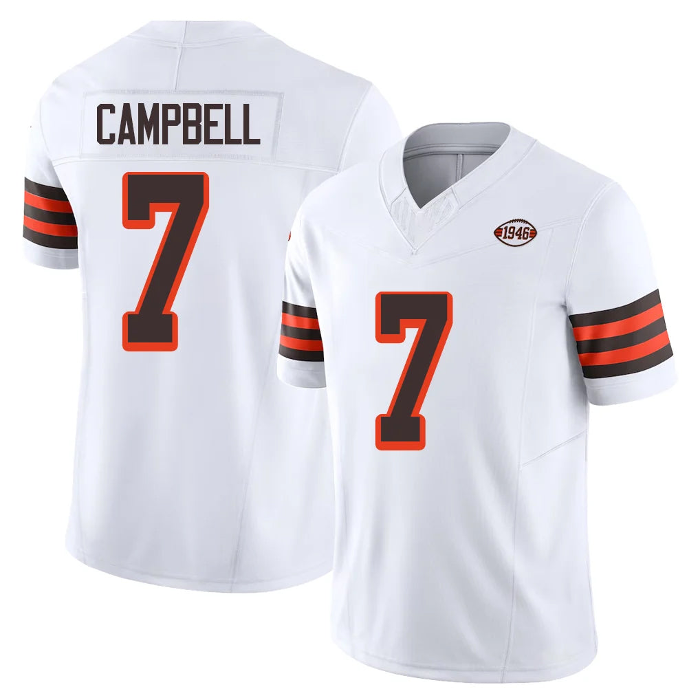 Ncoe C.Browns #7 Tyson Campbell Player White Limited Vapor F.U.S.E. Alternate Game Stitched Jerseys