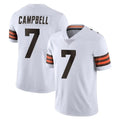 Ncoe C.Browns #7 Tyson Campbell Player White Vapor Untouchable Limited Home Game Stitched Jerseys