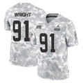 Ncoe C.Browns #91 Alex Wright Player Arctic Camo Salute to Service Limited Home Game Stitched Jerseys