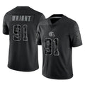 Ncoe C.Browns #91 Alex Wright Player Black Reflective Home Game Stitched Jerseys