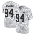 Ncoe C.Browns #94 Mason Graham Player Arctic Camo Salute to Service Limited Home Game Stitched Jerseys