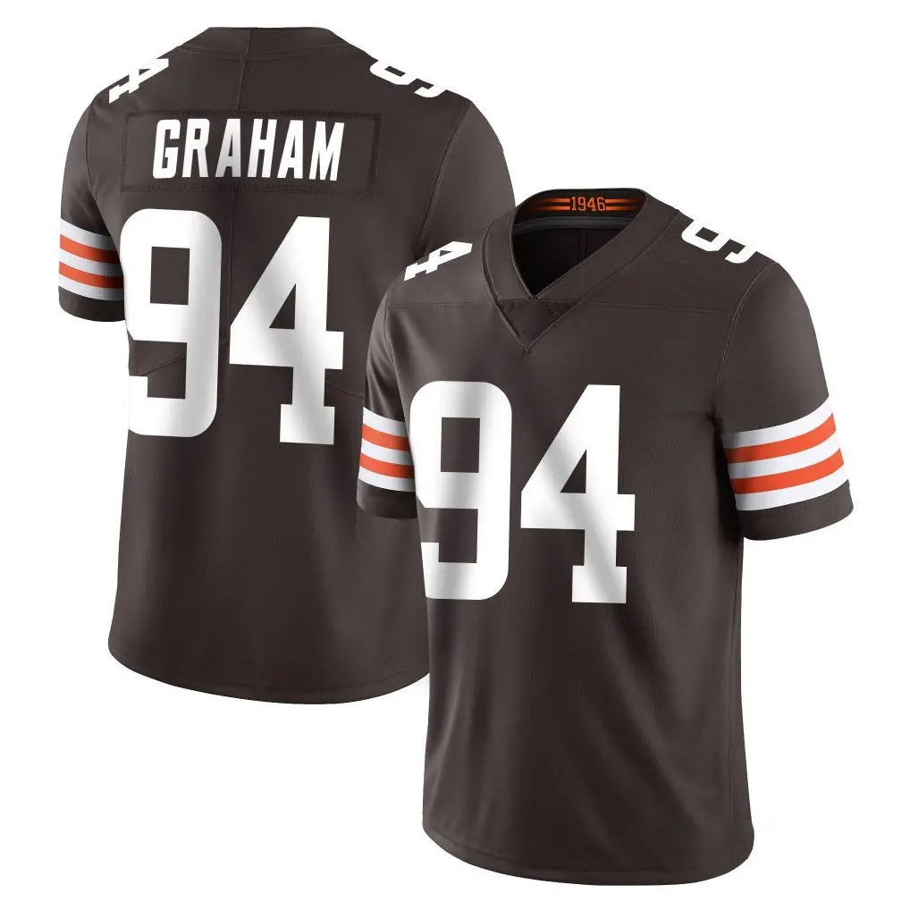 Ncoe C.Browns #94 Mason Graham Player Brown Color Vapor Untouchable Limited Home Game Stitched Jerseys