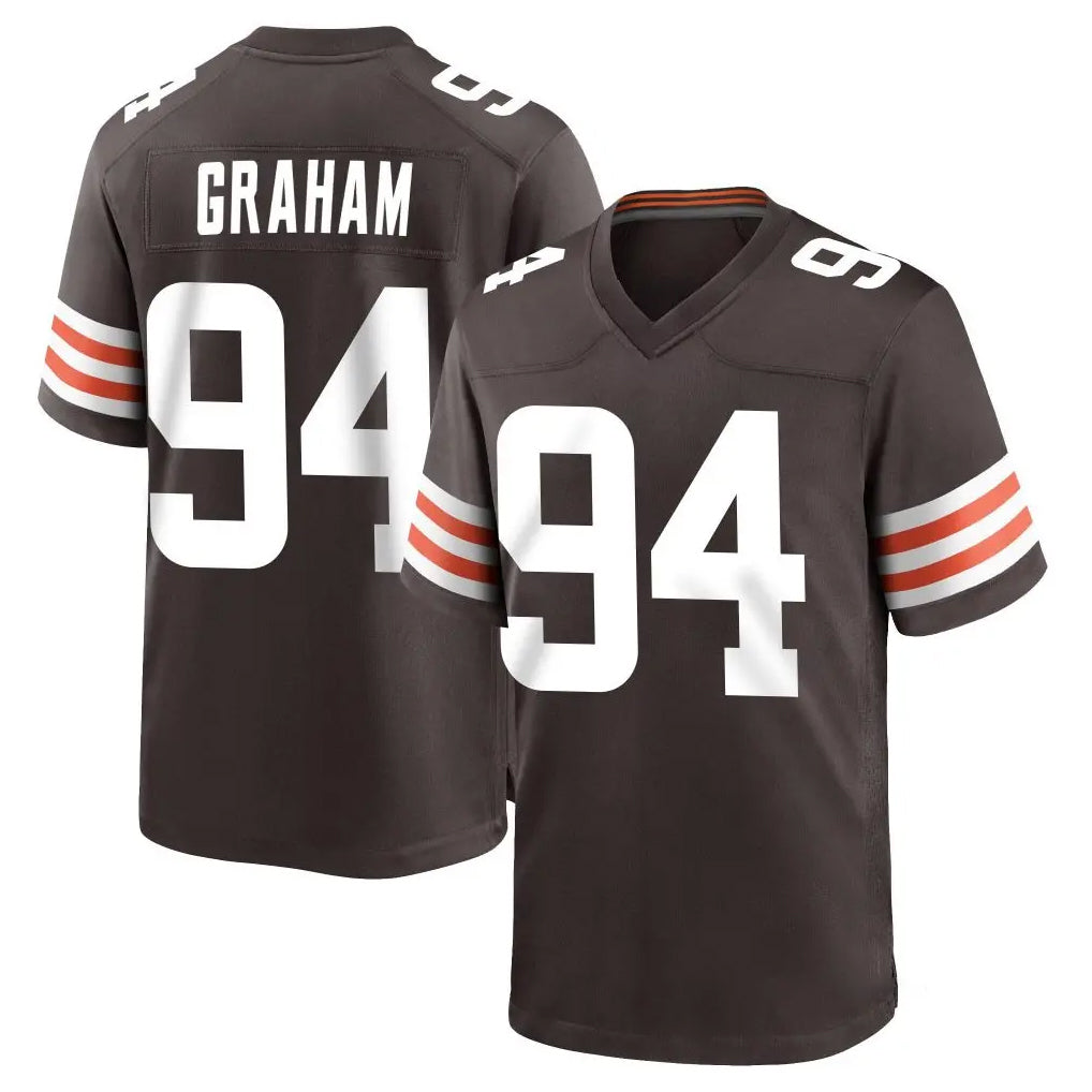 Ncoe C.Browns #94 Mason Graham Player Brown Home Game Stitched Jerseys