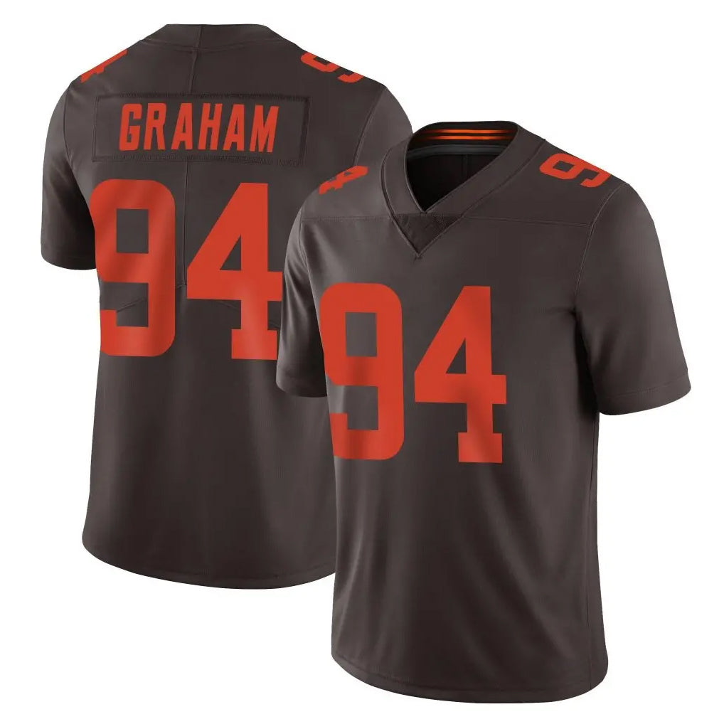 Ncoe C.Browns #94 Mason Graham Player Browns Color Rush Limited Home Game Stitched Jerseys
