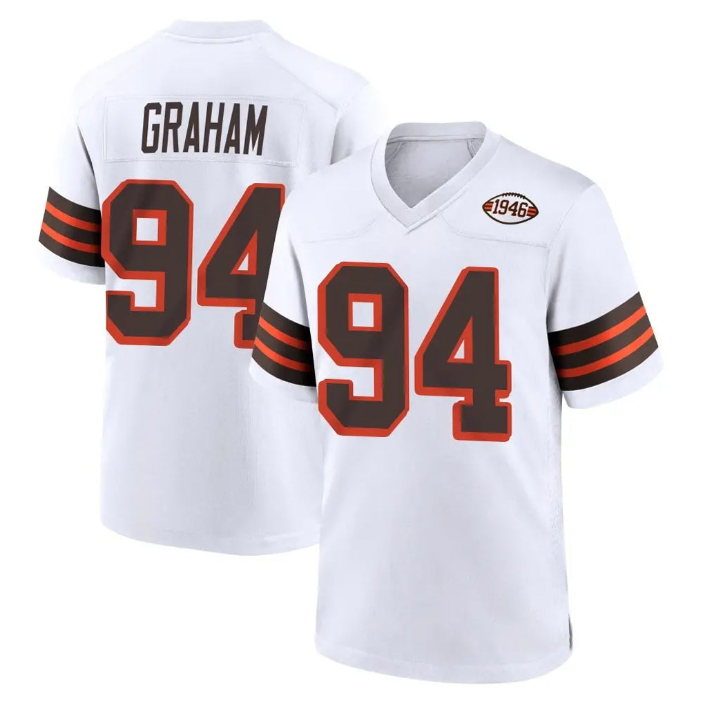 Ncoe C.Browns #94 Mason Graham Player White Alternate Home Game Stitched Jerseys