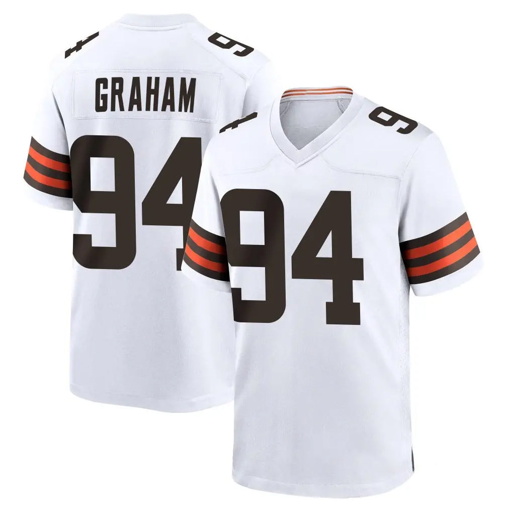 Ncoe C.Browns #94 Mason Graham Player White Home Game Stitched Jerseys