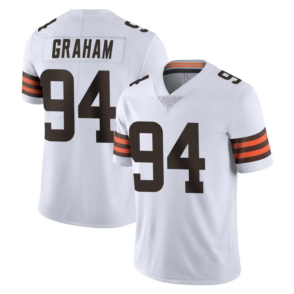 Ncoe C.Browns #94 Mason Graham Player White Vapor Untouchable Limited Home Game Stitched Jerseys