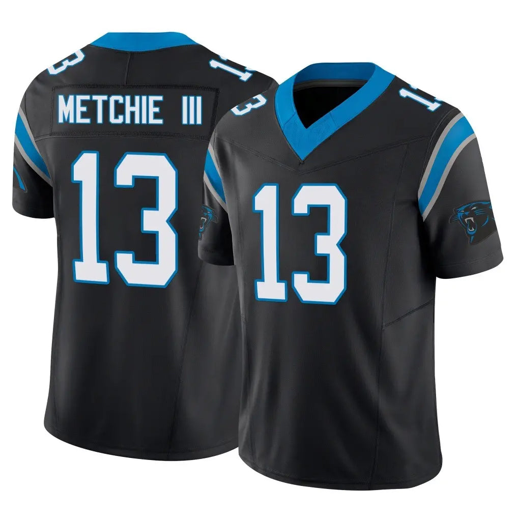Ncoe C.Panthers #13 John Metchie III Player Black Vapor F.U.S.E. Limited Home Game Stitched Jerseys