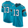 Ncoe C.Panthers #13 John Metchie III Player Blue Game Stitched Jerseys