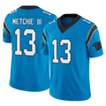 Ncoe C.Panthers #13 John Metchie III Player Blue Vapor F.U.S.E. Limited Home Game Stitched Jerseys
