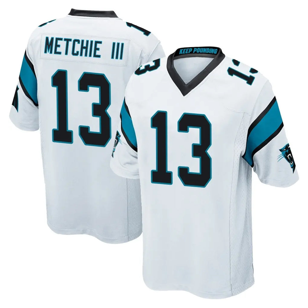 Ncoe C.Panthers #13 John Metchie III Player White Game Stitched Jerseys