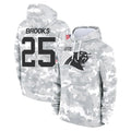 Ncoe C.Panthers #25 Jonathon Brooks Player Arctic Camo Salute to Service Pullover Hoodies Limited Game Stitched Jerseys