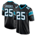 Ncoe C.Panthers #25 Jonathon Brooks Player Black Home Game Stitched Jerseys