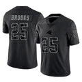 Ncoe C.Panthers #25 Jonathon Brooks Player Black Limited Reflective Game Stitched Jerseys