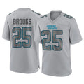 Ncoe C.Panthers #25 Jonathon Brooks Player Gray Atmosphere Fashion Game Stitched Jerseys