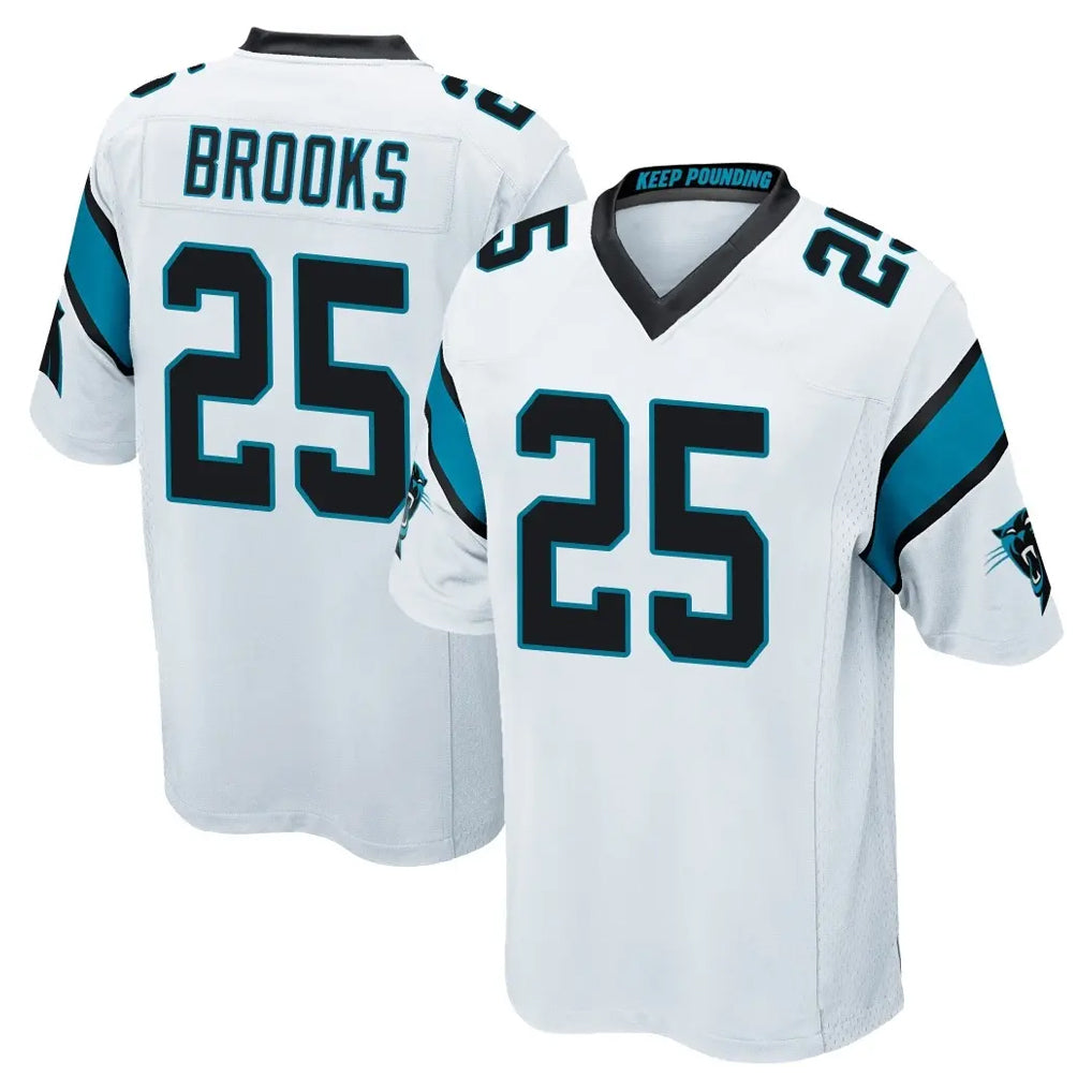 Ncoe C.Panthers #25 Jonathon Brooks Player White Game Stitched Jerseys
