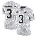 Ncoe C.Panthers #3 Princely Umanmielen Player Arctic Camo Salute to Service Limited Game Stitched Jerseys