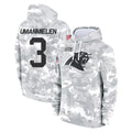 Ncoe C.Panthers #3 Princely Umanmielen Player Arctic Camo Salute to Service Pullover Hoodies Limited Game Stitched Jerseys