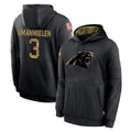 Ncoe C.Panthers #3 Princely Umanmielen Player Black Salute to Service Pullover Hoodies Limited Game Stitched Jerseys