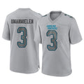 Ncoe C.Panthers #3 Princely Umanmielen Player Gray Atmosphere Fashion Game Stitched Jerseys