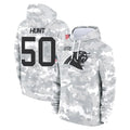 Ncoe C.Panthers #50 Robert Hunt Player Arctic Camo Salute to Service Pullover Hoodies Limited Game Stitched Jerseys