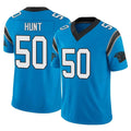 Ncoe C.Panthers #50 Robert Hunt Player Blue Vapor F.U.S.E. Limited Home Game Stitched Jerseys