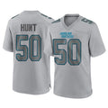 Ncoe C.Panthers #50 Robert Hunt Player Gray Atmosphere Fashion Game Stitched Jerseys