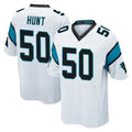 Ncoe C.Panthers #50 Robert Hunt Player White Game Stitched Jerseys