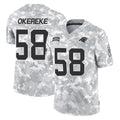 Ncoe C.Panthers #58 Bobby Okereke Player Arctic Camo Salute to Service Limited Game Stitched Jerseys