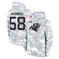 Ncoe C.Panthers #58 Bobby Okereke Player Arctic Camo Salute to Service Pullover Hoodies Limited Game Stitched Jerseys