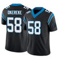 Ncoe C.Panthers #58 Bobby Okereke Player Black Vapor F.U.S.E. Limited Home Game Stitched Jerseys