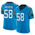 Ncoe C.Panthers #58 Bobby Okereke Player Blue Vapor F.U.S.E. Limited Home Game Stitched Jerseys