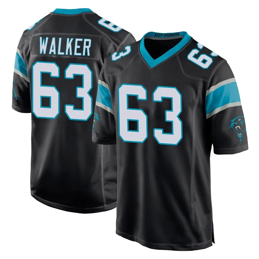 Ncoe C.Panthers #63 Rasheed Walker Player Black Game Stitched Jerseys