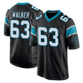 Ncoe C.Panthers #63 Rasheed Walker Player Black Game Stitched Jerseys