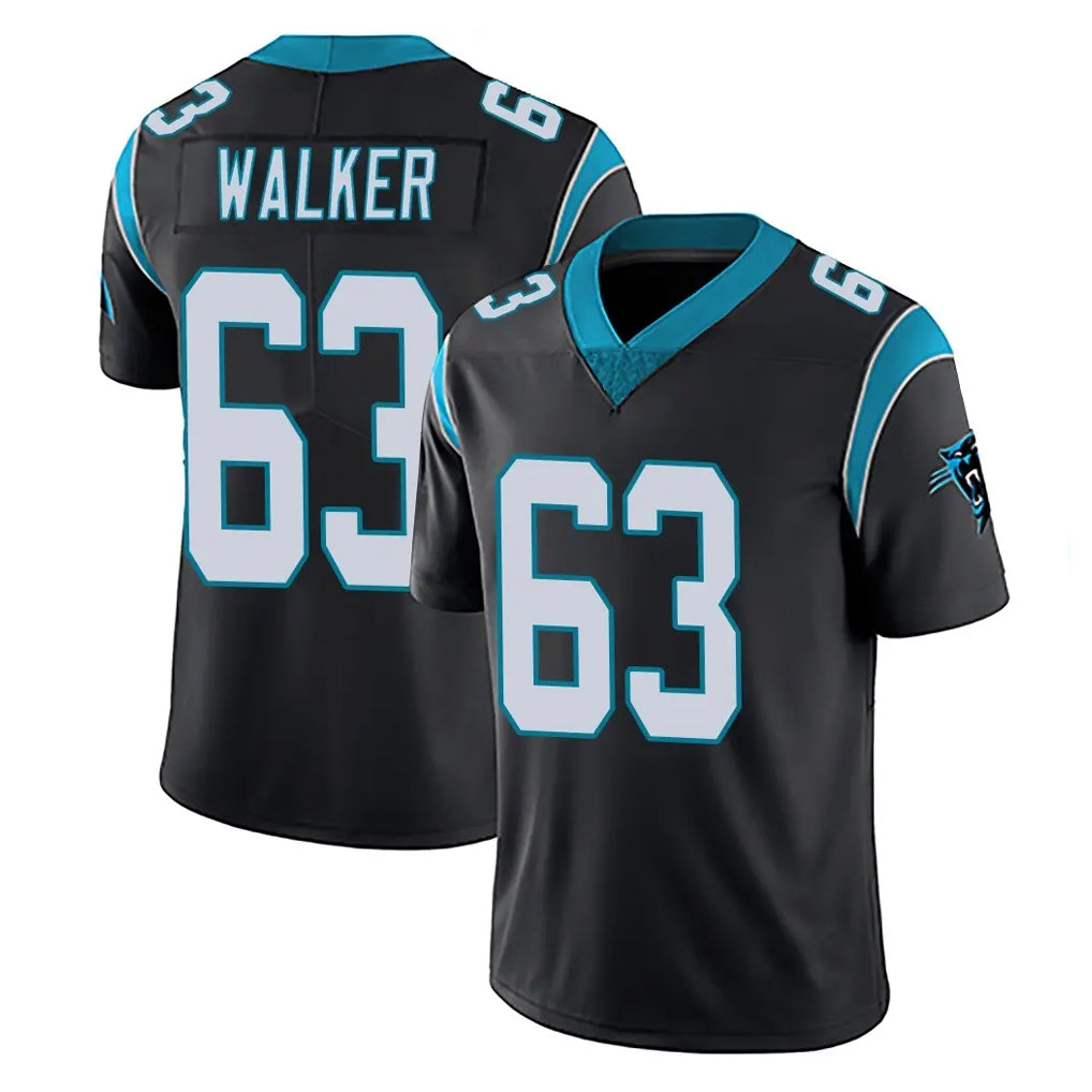 Ncoe C.Panthers #63 Rasheed Walker Player Black Vapor Untouchable Limited Game Stitched Jerseys