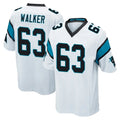 Ncoe C.Panthers #63 Rasheed Walker Player White Game Stitched Jerseys