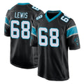 Ncoe C.Panthers #68 Damien Lewis Player Black Home Game Stitched Jerseys