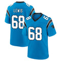Ncoe C.Panthers #68 Damien Lewis Player Blue Home Game Stitched Jerseys