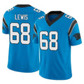 Ncoe C.Panthers #68 Damien Lewis Player Blue Vapor F.U.S.E. Limited Home Game Stitched Jerseys