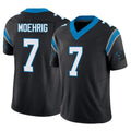 Ncoe C.Panthers #7 Tre'von Moehrig Player Black Vapor F.U.S.E. Limited Home Game Stitched Jerseys