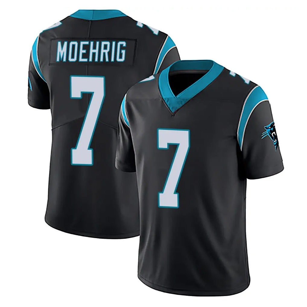 Ncoe C.Panthers #7 Tre'von Moehrig Player Black Vapor Untouchable Limited Game Stitched Jerseys