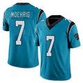 Ncoe C.Panthers #7 Tre'von Moehrig Player Blue Vapor Untouchable Limited Game Stitched Jerseys