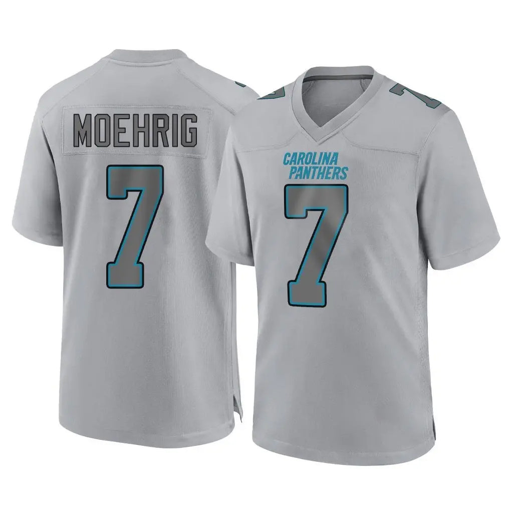 Ncoe C.Panthers #7 Tre'von Moehrig Player Gray Atmosphere Fashion Game Stitched Jerseys