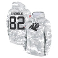 Ncoe C.Panthers #82 Tommy Tremble Player Arctic Camo Salute to Service Pullover Hoodies Limited Game Stitched Jerseys
