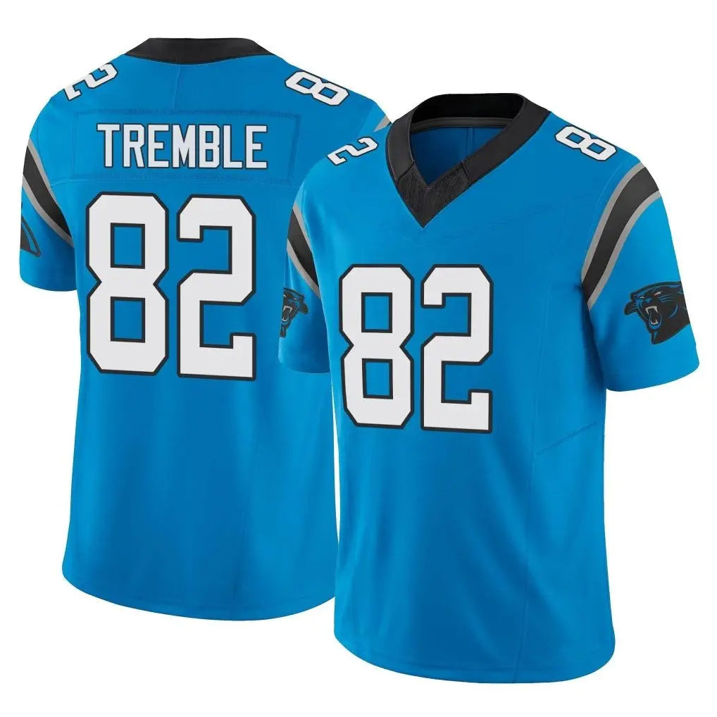 Ncoe C.Panthers #82 Tommy Tremble Player Blue Vapor F.U.S.E. Limited Home Game Stitched Jerseys