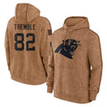 Ncoe C.Panthers #82 Tommy Tremble Player Brown Salute to Service Hoodies Limited Stitched Jerseys