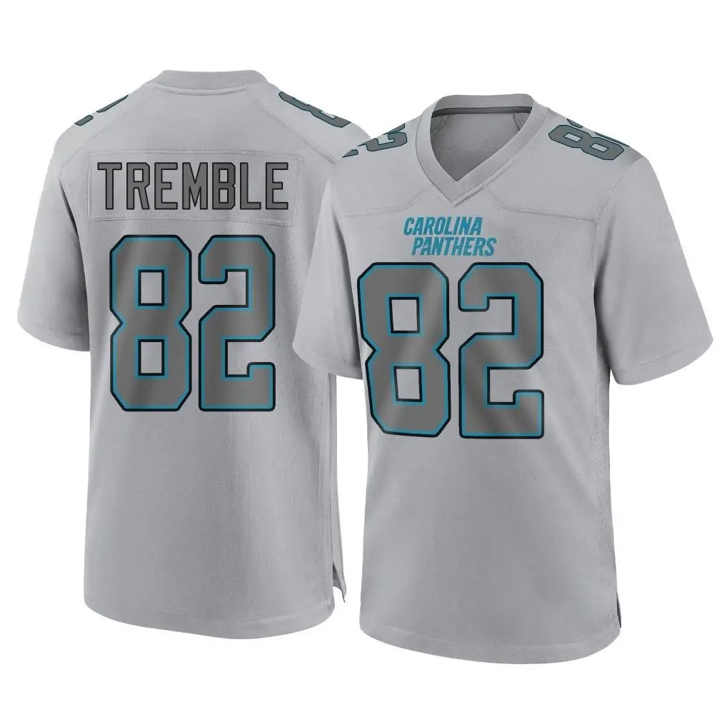 Ncoe C.Panthers #82 Tommy Tremble Player Gray Atmosphere Fashion Game Stitched Jerseys