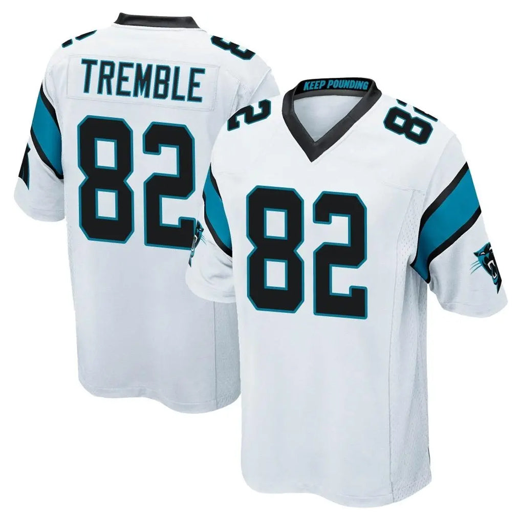 Ncoe C.Panthers #82 Tommy Tremble Player White Game Stitched Jerseys